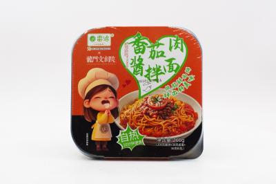Самонагревающаяся лапша быстрого приготовления Lei Qia со вкусом мяса в томатном соусе 266 г