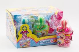 Леденец соска с кислой пудрой Johny Bee Babe sucker 32г